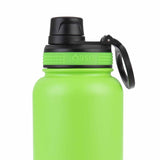 Oasis Insulated Challenger Bottle 1.1L with Screw Cap 1.1L Neon Green | Close up