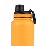 Oasis Insulated Challenger Bottle with Screw Cap 1.1L Neon Orange | Close up of lid
