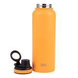 Oasis Insualted Challenger Bottle with Screw Cap 1.1L Neon Orange | Lid off