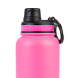 Oasis Insulated Challenger Bottle with Screw Cap 1.1L Neon Pink | Lid close up