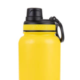 Oasis Insulated Challenger Bottle with Screw Cap 1.1L Neon Yellow | Close up lid