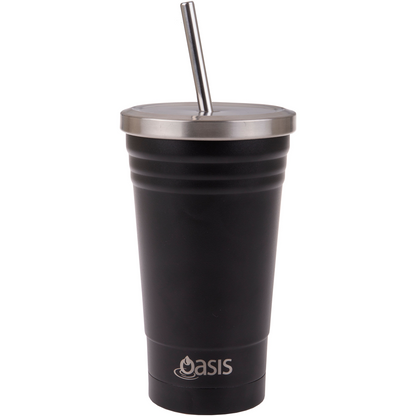 Oasis S/S Double Wall Insulated Tumbler W/Straw