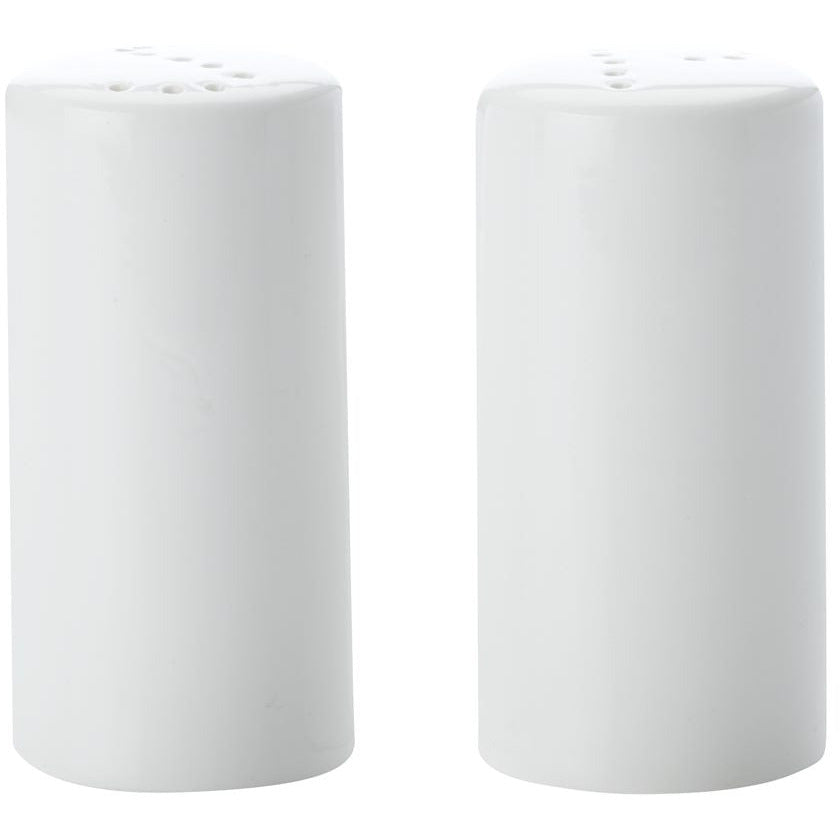 Maxwell & Williams White Basics Cylindrical Salt & Pepper