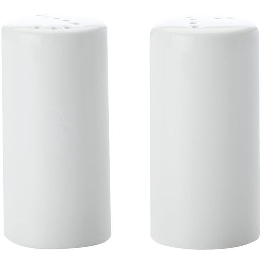 Maxwell & Williams White Basics Cylindrical Salt & Pepper