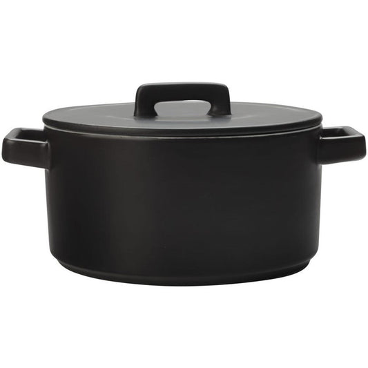 Maxwell & Williams Epicurious Round Casserole 2.6L - Black