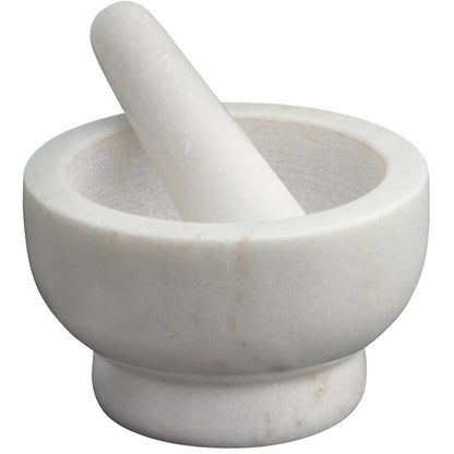 Avanti Marble Footed Mortar And Pestle - White