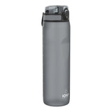 Quench Water Bottle Grey 1000ml - Ion8 logo side
