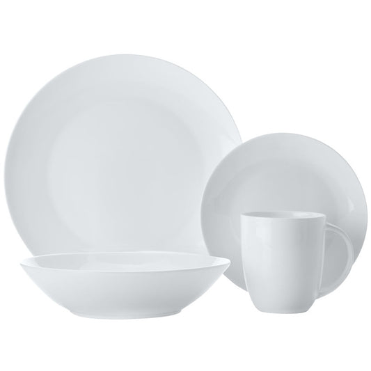 Maxwell & Williams Cashmere Resort Coupe Dinner Set 16 Piece Gift Boxed