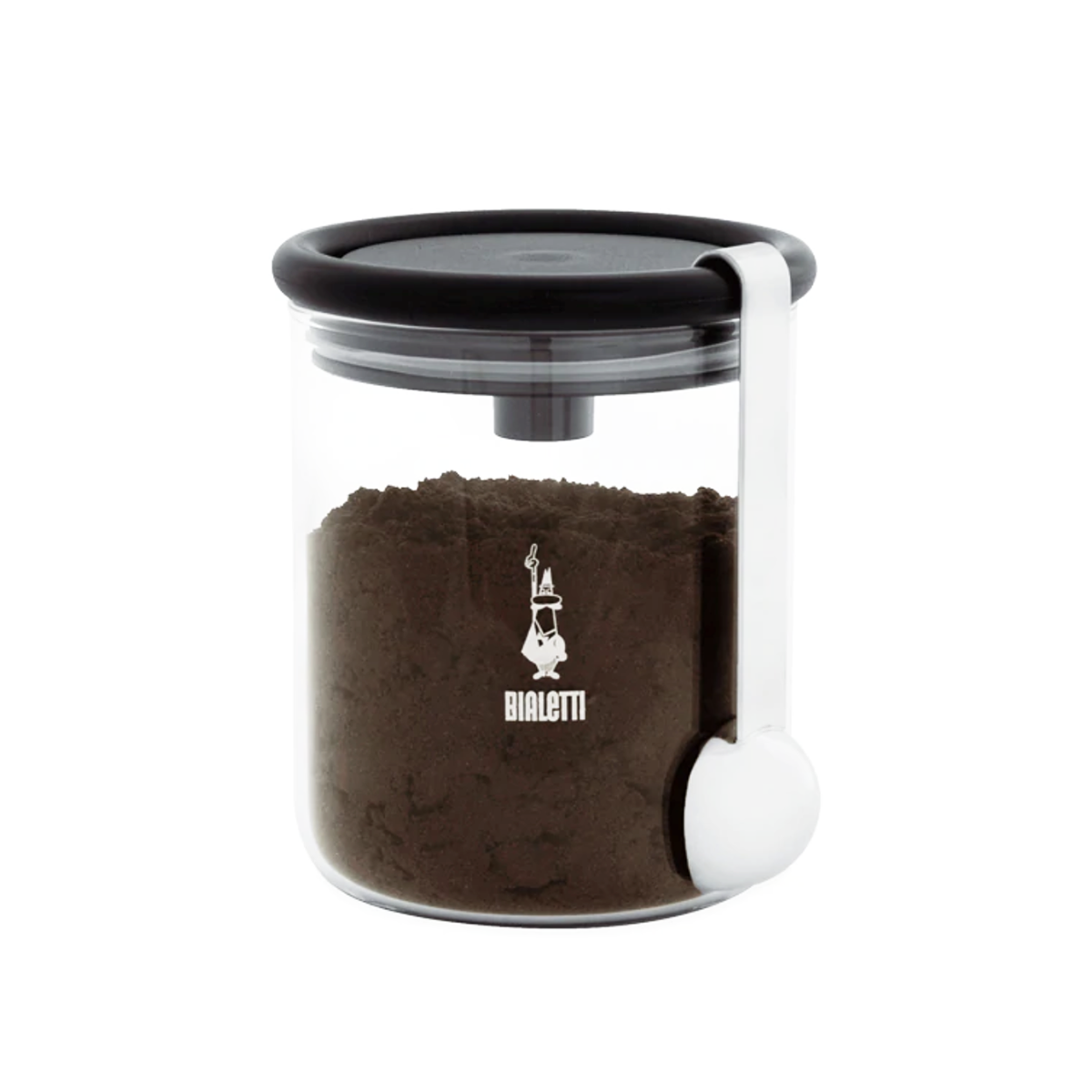 Bialetti Glass Coffee Jar W/Moka Top