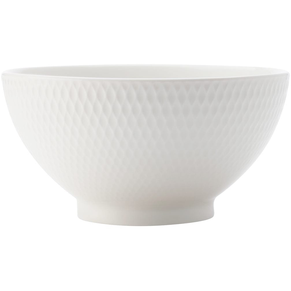 Maxwell & Williams White Basics Diamonds Rice Bowl 15cm