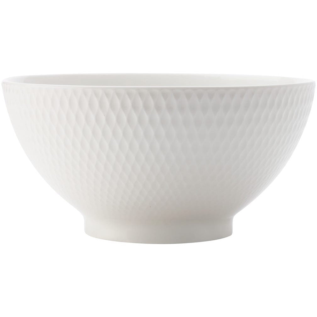 Maxwell & Williams White Basics Diamonds Noodle Bowl 18cm