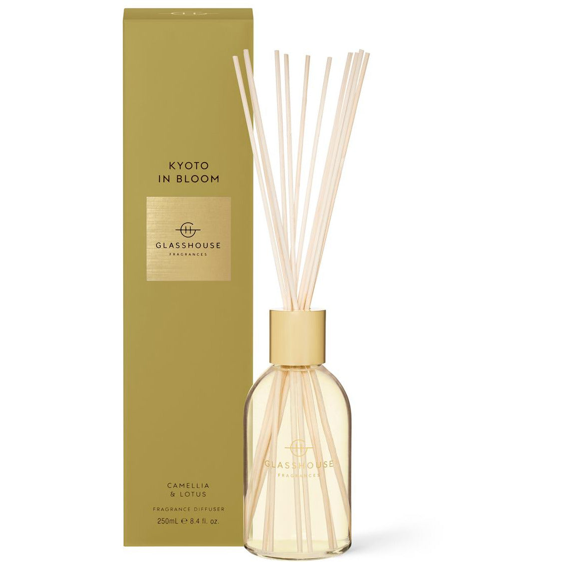 Glasshouse Kyoto In Bloom - Camellia & Lotus 250ml Diffuser