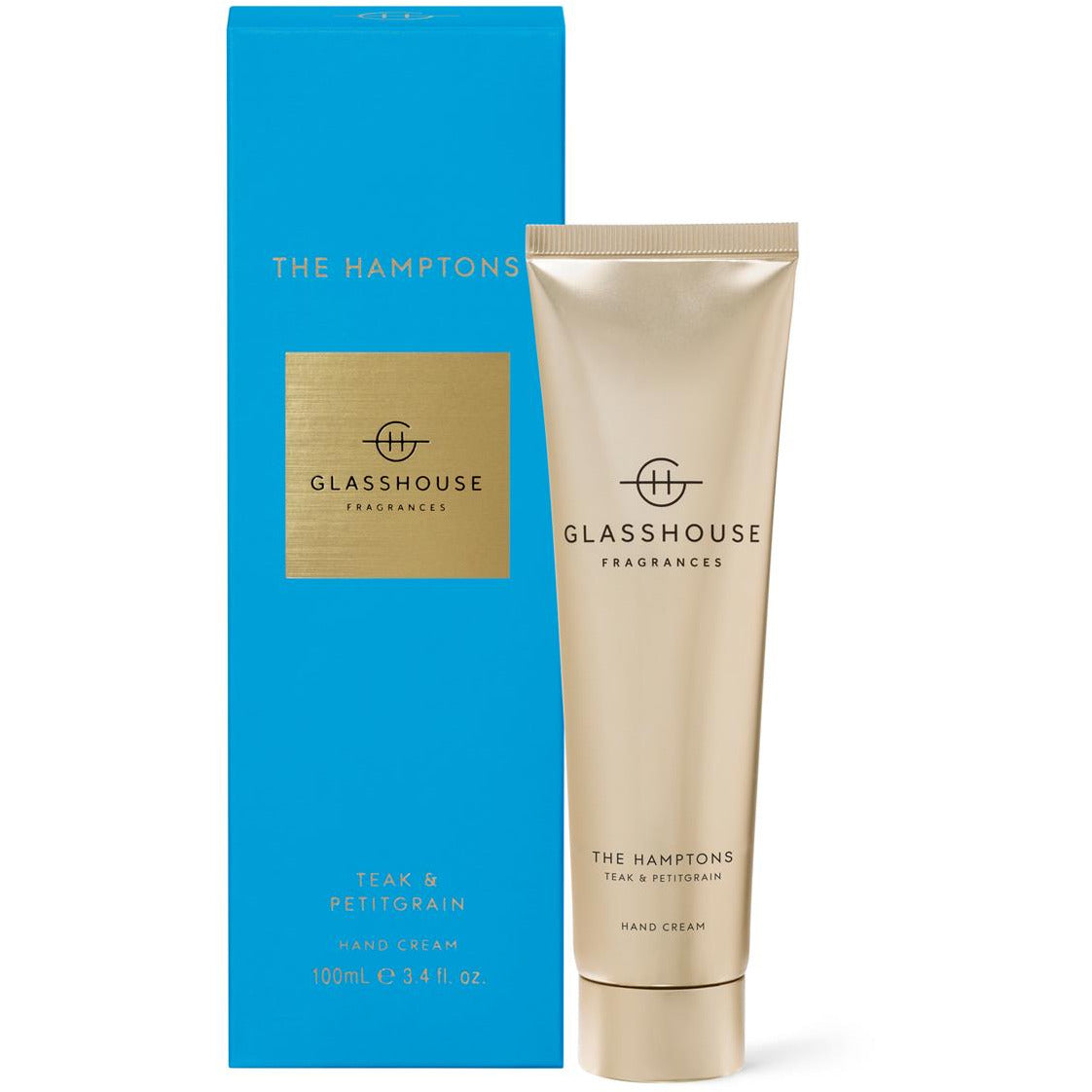 Glasshouse The Hamptons - Teak & Petitgrain 100ml Hand Cream