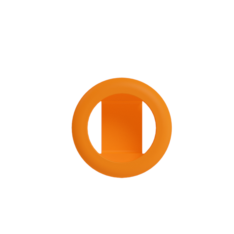 Frank Green Pet AirTag Holder Large - Neon Orange