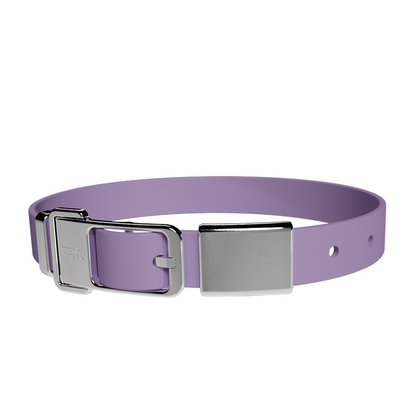 Frank Green Pet Collar + Name Tag Large - Collar: Lilac Haze