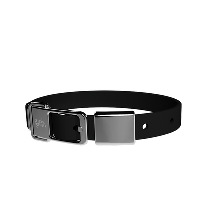Frank Green Pet Collar + Name Tag Medium - Collar: Midnight