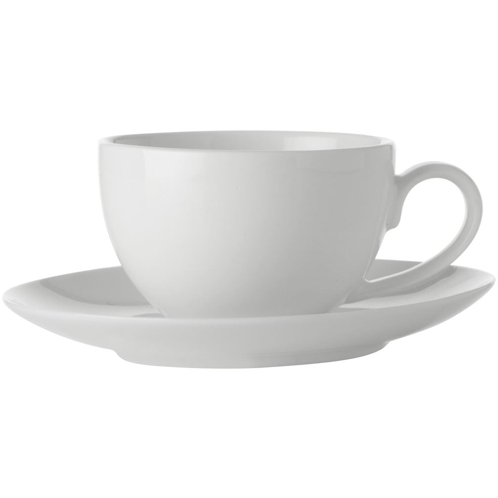 Maxwell & Williams White Basics Coupe Demi Cup & Saucer 100Ml