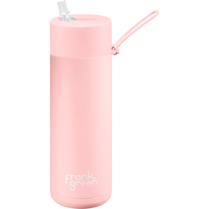 Frank Green Ultimate Ceramic Reusable Bottle with Straw 20oz - Blushed