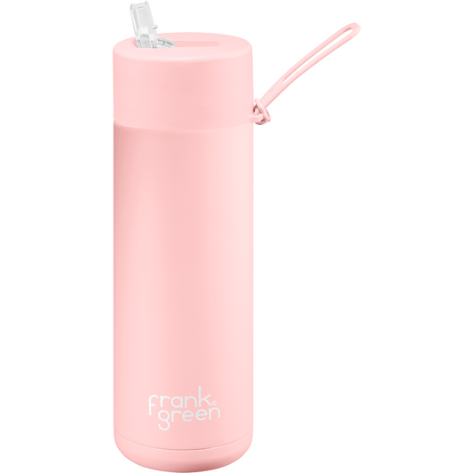 Frank Green Ultimate Ceramic Reusable Bottle with Straw 20oz - Blushed