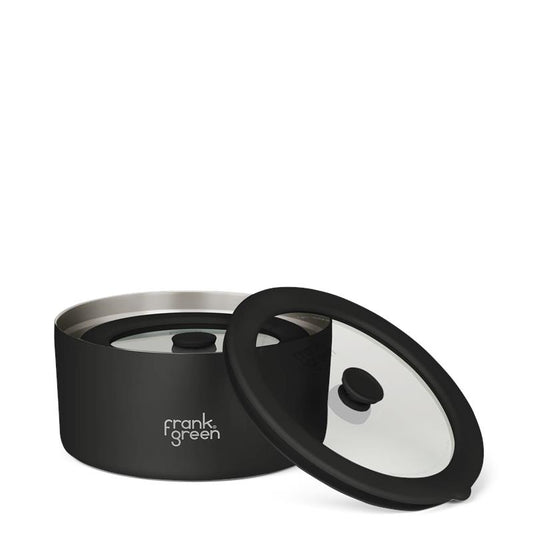 Frank GreenPack of 2 Stainless Steel Bowls with Lid - Midnight