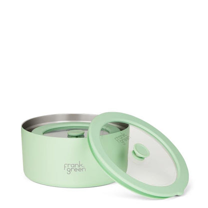 Frank Green Pack of 2 Stainless Steel Bowls with Lid - Mint Gelato