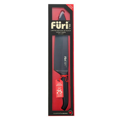 Furi Pro Jet Black Cooks Knife 20cm