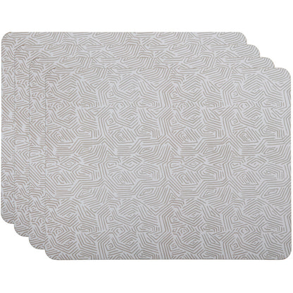 Maxwell & Williams Ripple Cork Back Placemat 34x26.5cm Set of 4 Gift Boxed