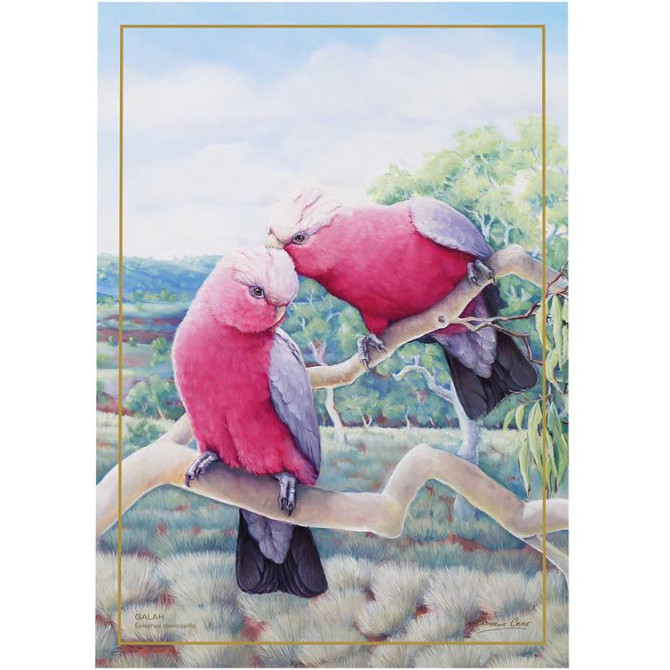 Maxwell & Williams Birds Of Australia Anniversary Tea Towel - Galah