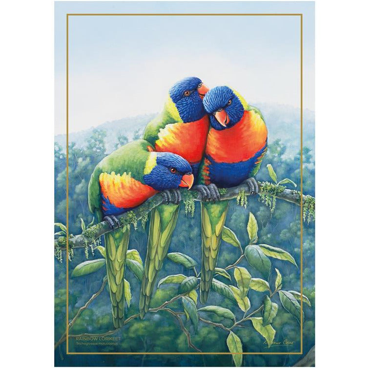 Maxwell & Williams Birds Of Australia Anniversary Tea Towel - Lorikeet