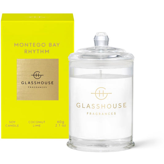 Glasshouse Montego Bay Rhythm - Coconut And Lime 60g Triple Scented Candle