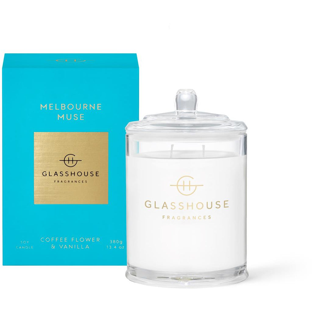 Glasshouse Melbourne Muse - Coffee Flower And Vanilla 380g Triple Scented Candle