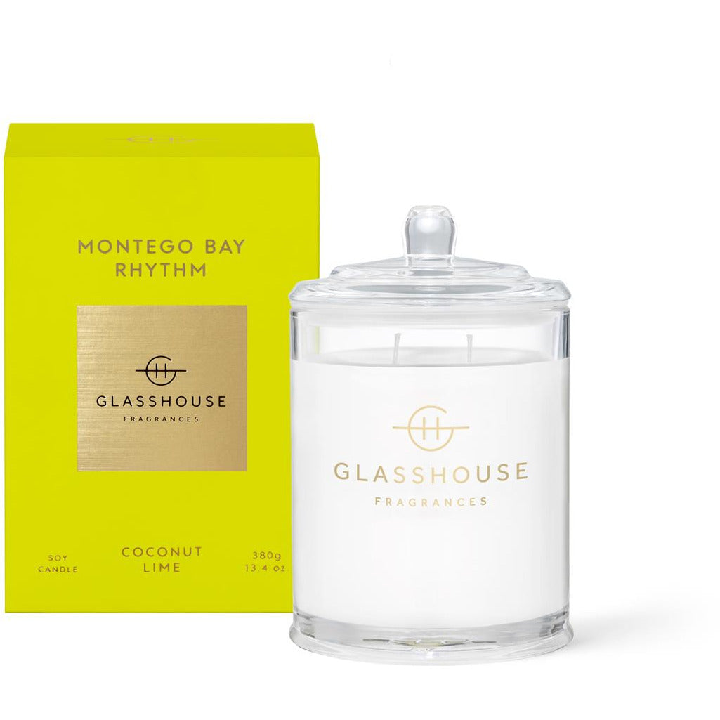 Glasshouse Montego Bay Rhythm - Coconut And Lime 380g Triple Scented Candle