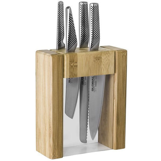 Global 5 Piece Teikoku Knife Block Set