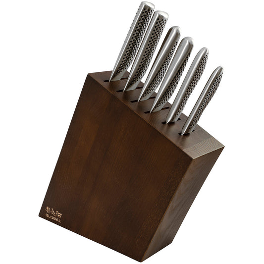 Global Kyoto 7 Piece Knife Block Set - Ash