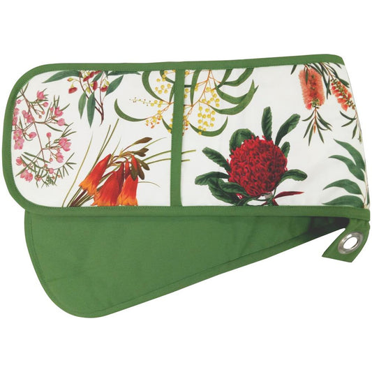 Maxwell & Williams Royal Botanic Garden Double Oven Glove - Green