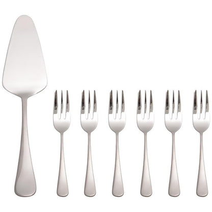 Maxwell & Williams Cosmopolitan Cake Server & Fork - 7 Piece Set
