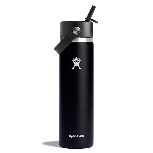 Hydro Flask 24oz Wide Mouth Straw Lid - Black