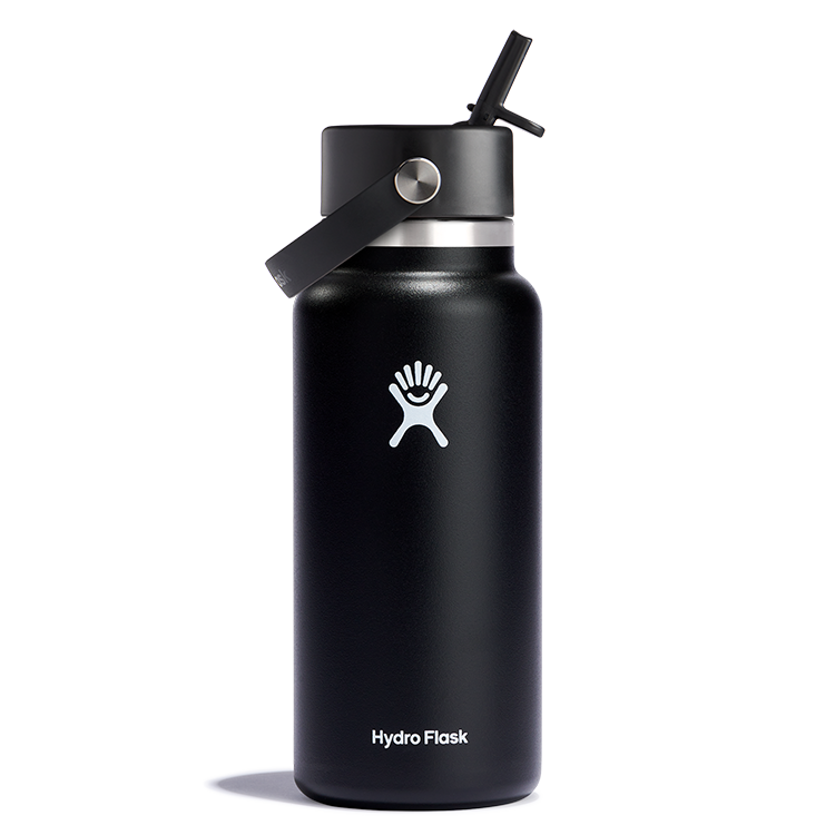 Hydro Flask 32oz Wide Mouth Straw Lid - Black