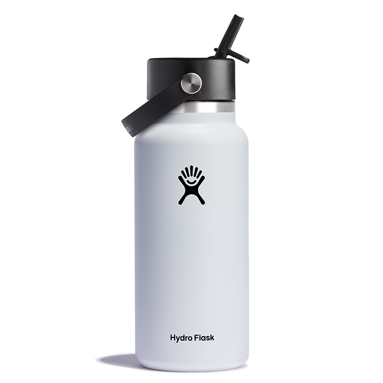 Hydro Flask 32oz Wide Mouth Straw Lid - White