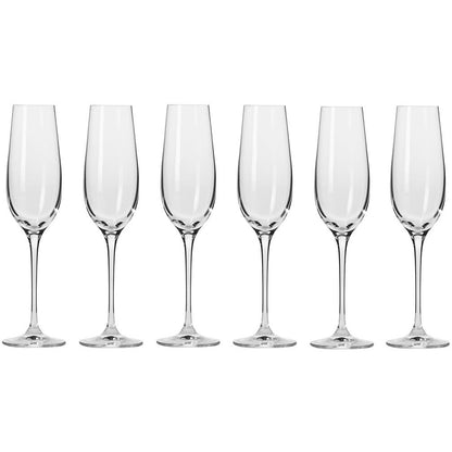 Krosno Harmony Champagne Flutes 180ml - 6 Piece