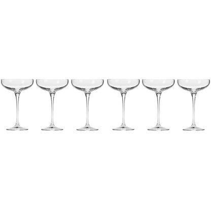 Krosno Harmony Champagne Coupe 240ml Glasses - 6 Piece