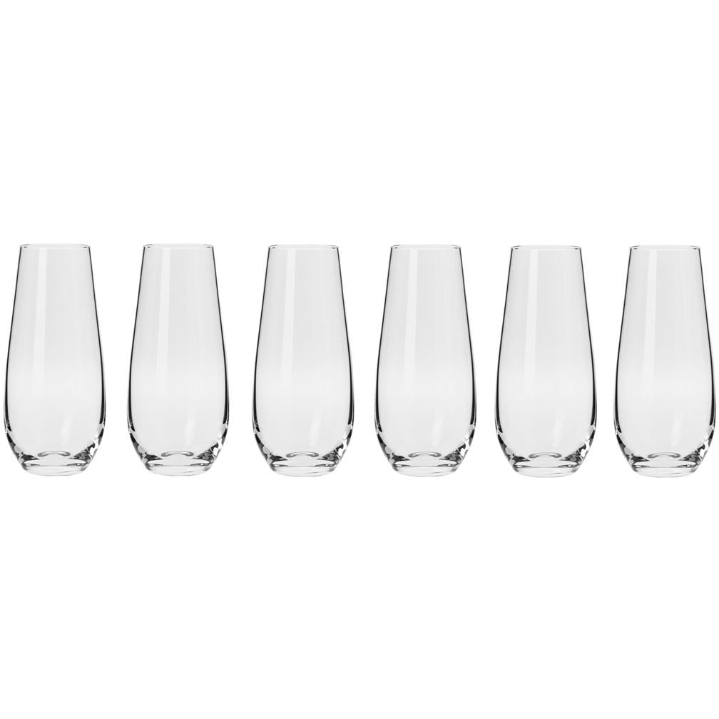 Krosno Stemless Flute 230ml - 6pce Set