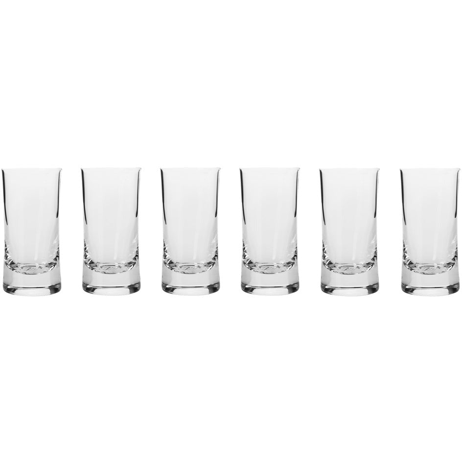 Krosno Harmony Shot Glass 40Ml Set Of 6 Gift Boxed