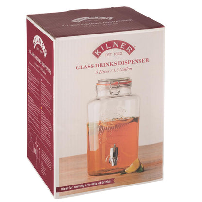 Kilner Round Clip Drink Dispenser 5L