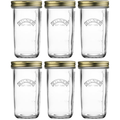 Kilner Wide Mouth Preserve Jars Set of 6 500ml