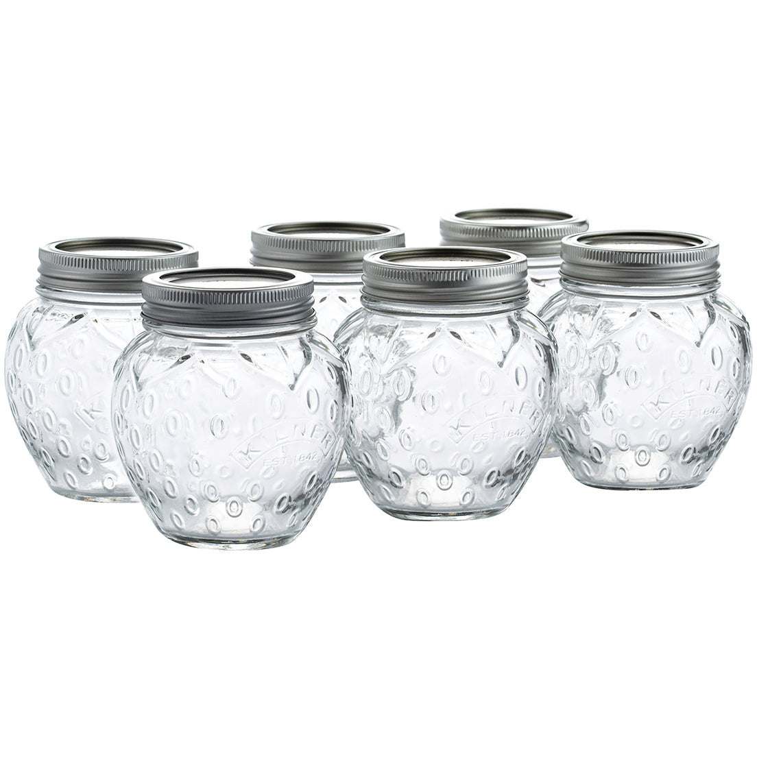 Kilner Strawberry Jar Set of 6 400ml
