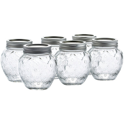 Kilner Strawberry Jar Set of 6 400ml