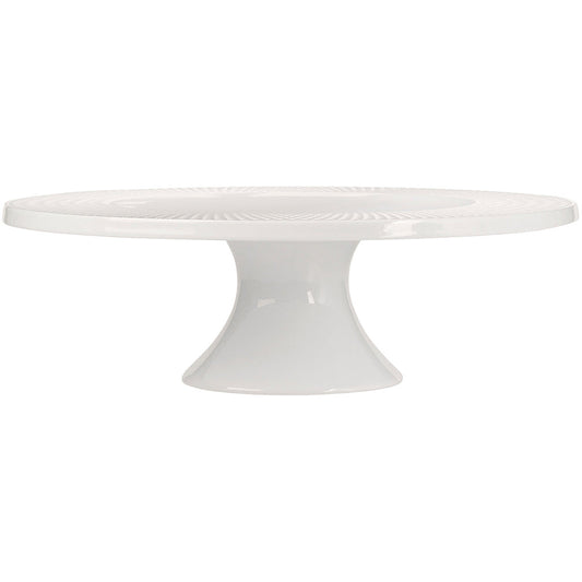 Maxwell & Williams White Basics Diamonds Footed Cake Stand 30cm Gift Boxed