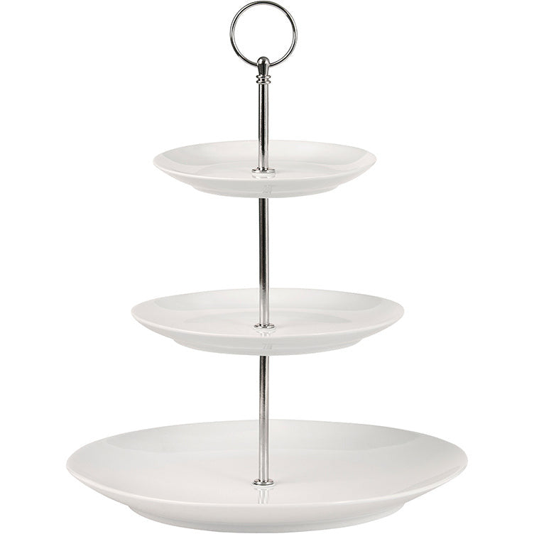 Maxwell & Williams White Basics Diamonds 3 Tiered Cake Stand Gift Boxed