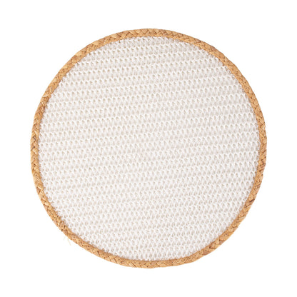 Maxwell and Williams Table Accents Placemat 38cm Round White Natural